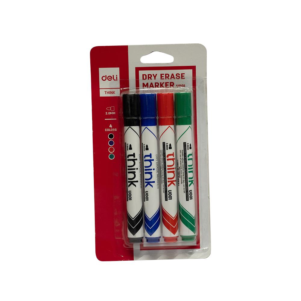 White Board Marker Bullet Tip 4pc