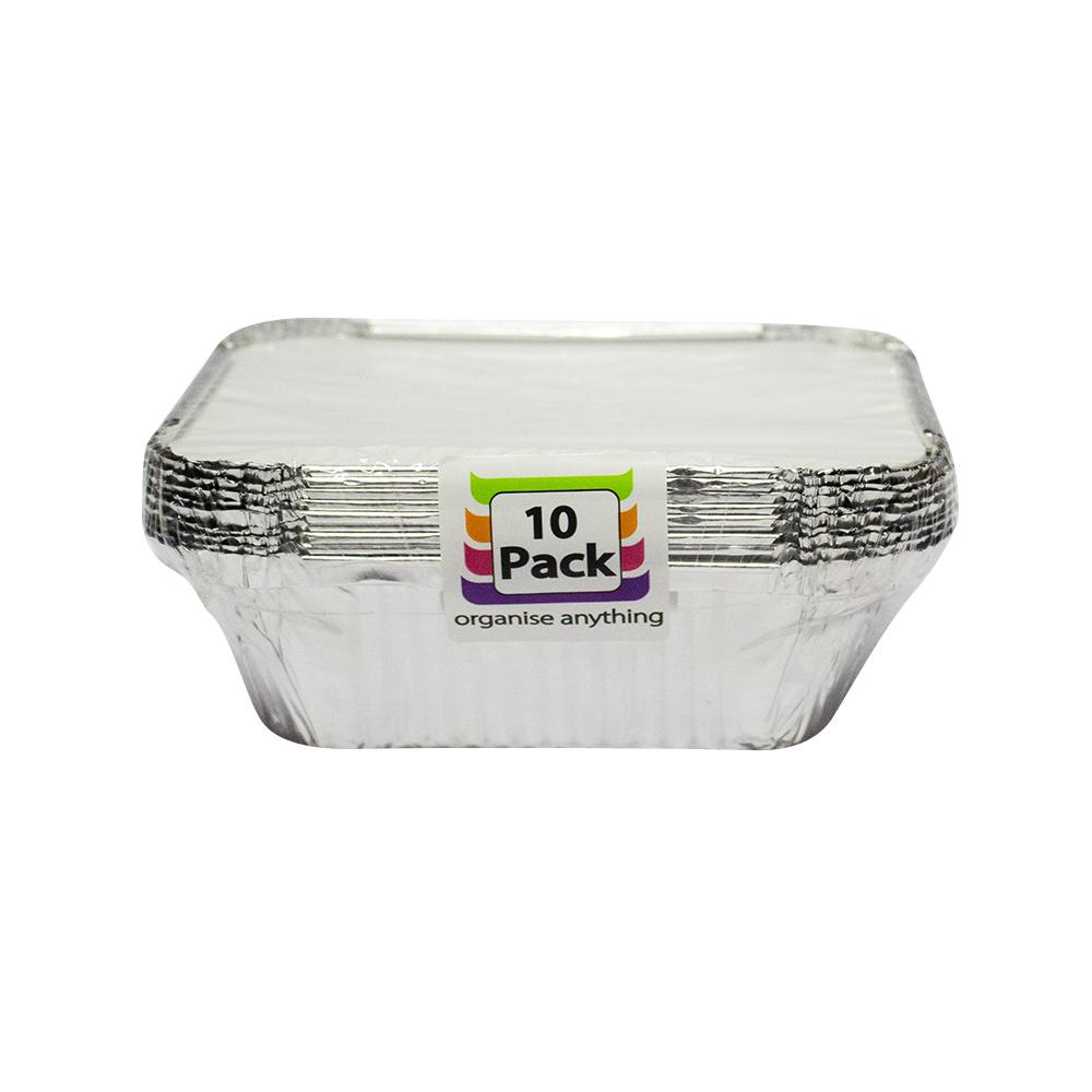 Foil T/Away Cont/Lid Polyboard Small 10pk