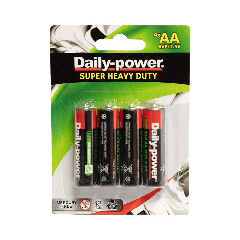 Batteries Carbon Zinc Size Aa 4pk