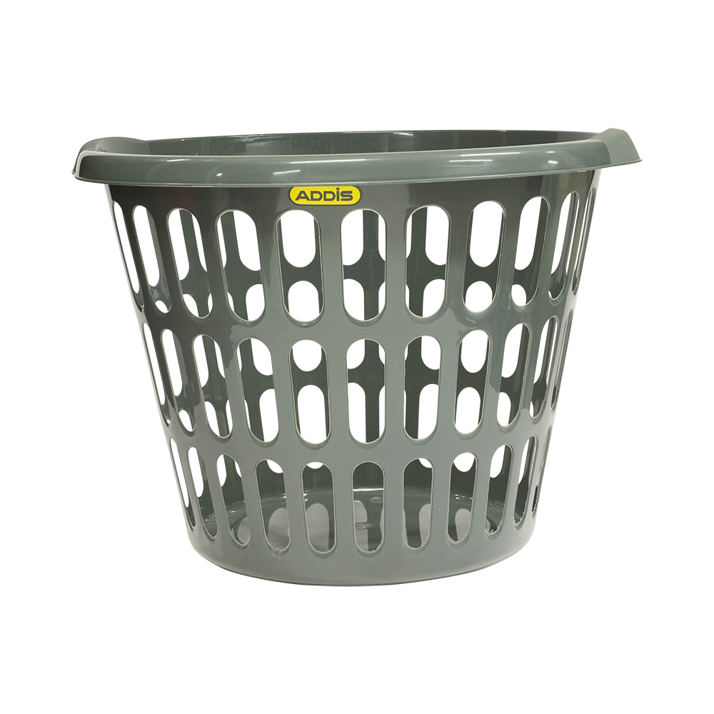 Laundry Basket Dk Grey