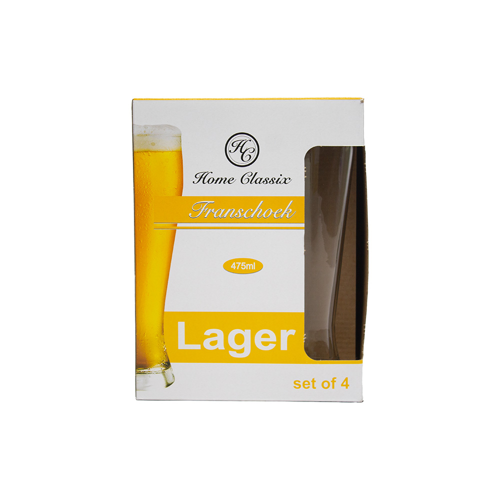 Glass Lager 475ml 4pk