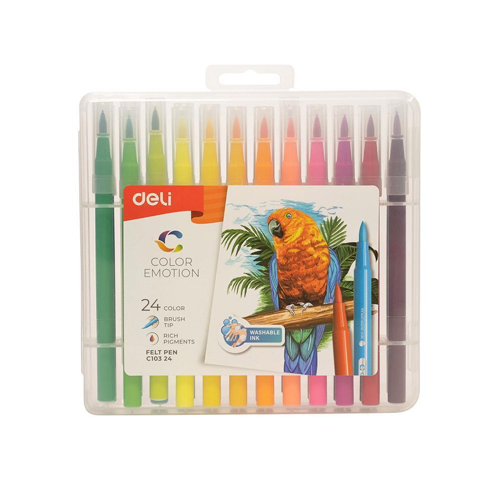 Pen Fibre Felt 24 Colours