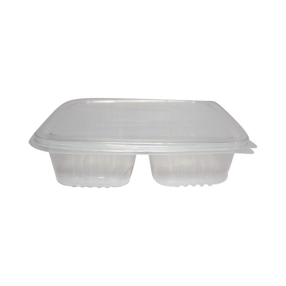 Meal Tray 2 Division + Lid 10pk